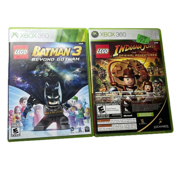 XBOX 360 LEGO Games Batman 3 & Indiana Jones Original Adventures & Kung Fu Panda - Picture 1 of 7